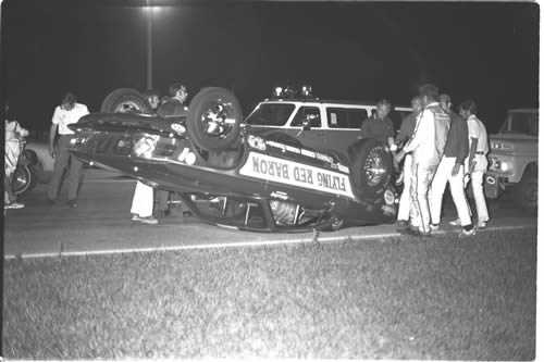 Tri-City Dragway - Flying Red Baron Crash From Fred Militello Photo By Don Ruppel  (newer photo)